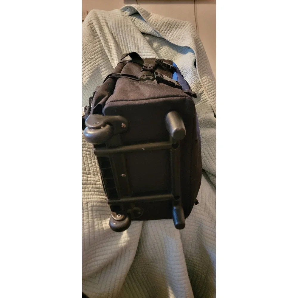 Cargo Gear Rolling Backpack — Travel Suitcase/Backpack Combo Blue/Black